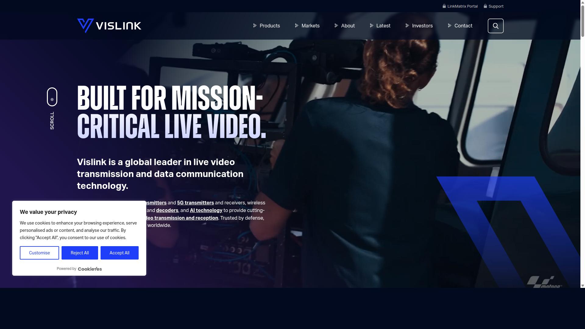 Vislink Technologies website